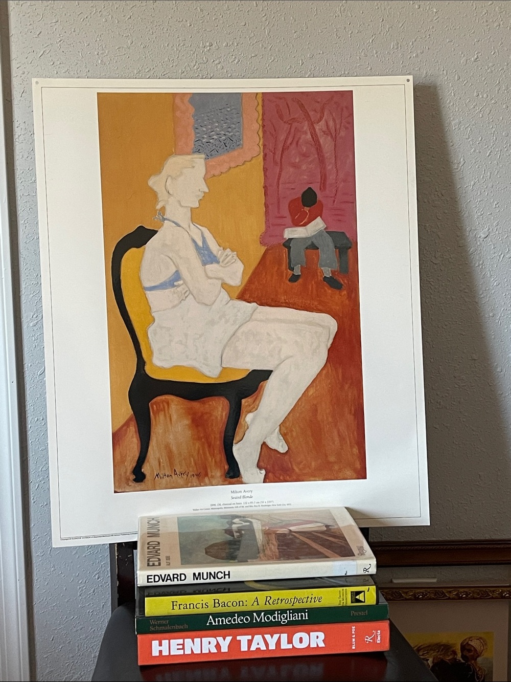 Milton Avery Seated Blonde Art Poster